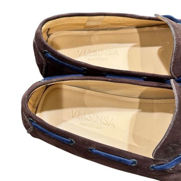 Viasinsa (Italy) Suede Leather Driving Loafers. Size 45/US 11.5 main image 10